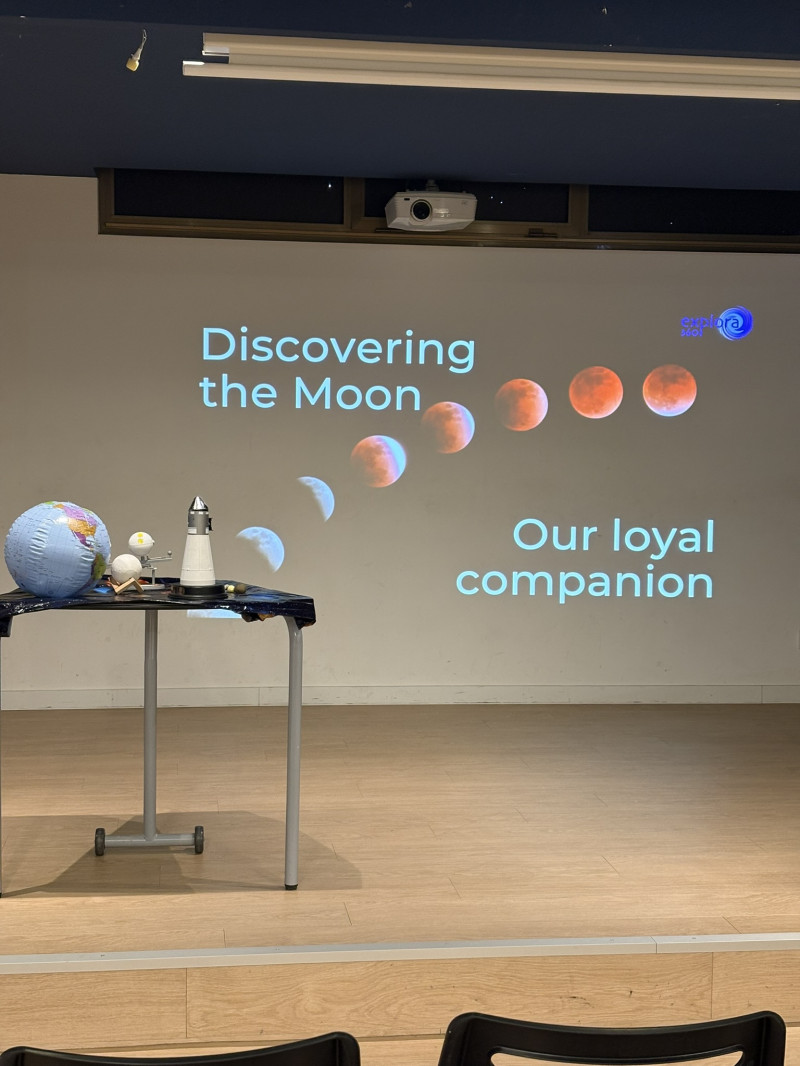 Astronomy Workshops in English for Primary Students