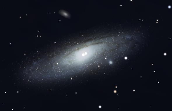 Galàxia Andromeda. Font: stellarium